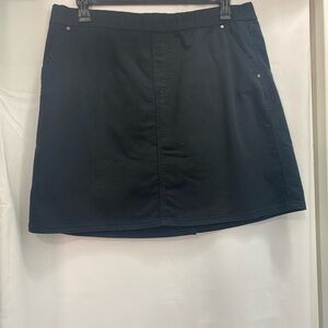 Navy Blue A-line Skorts for Work